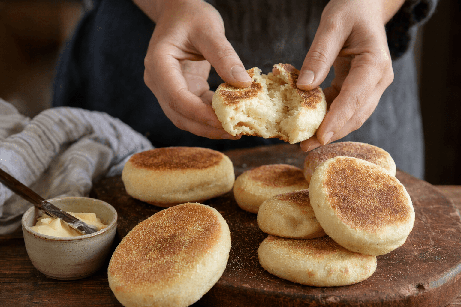 Sourdough English Muffins Deliver Crunchy Crust, Soft Crumb, Easy Flexibility