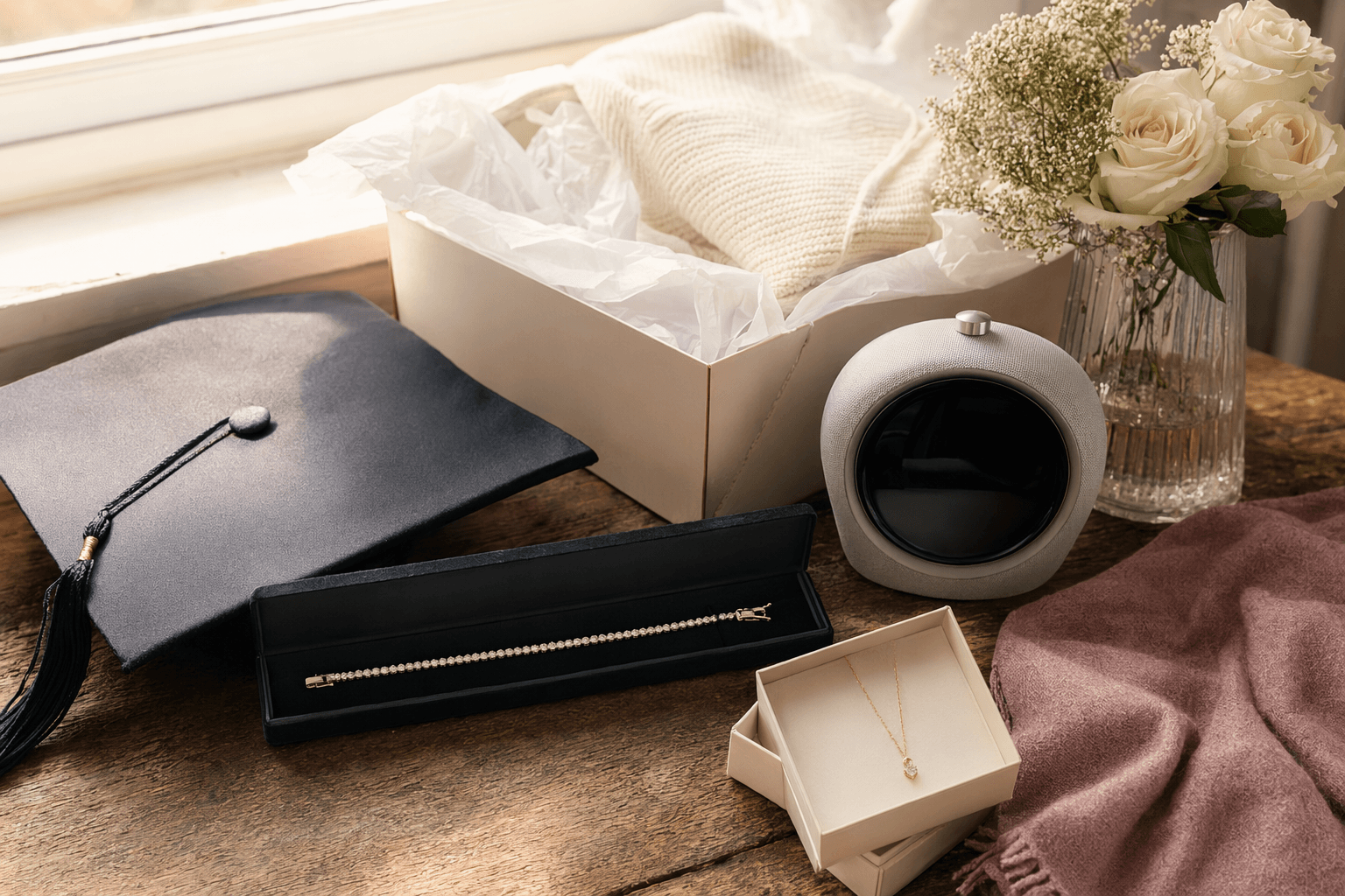 Practical, personal graduation gifts for the class of 2026, from tennis bracelets to smart alarm clocks