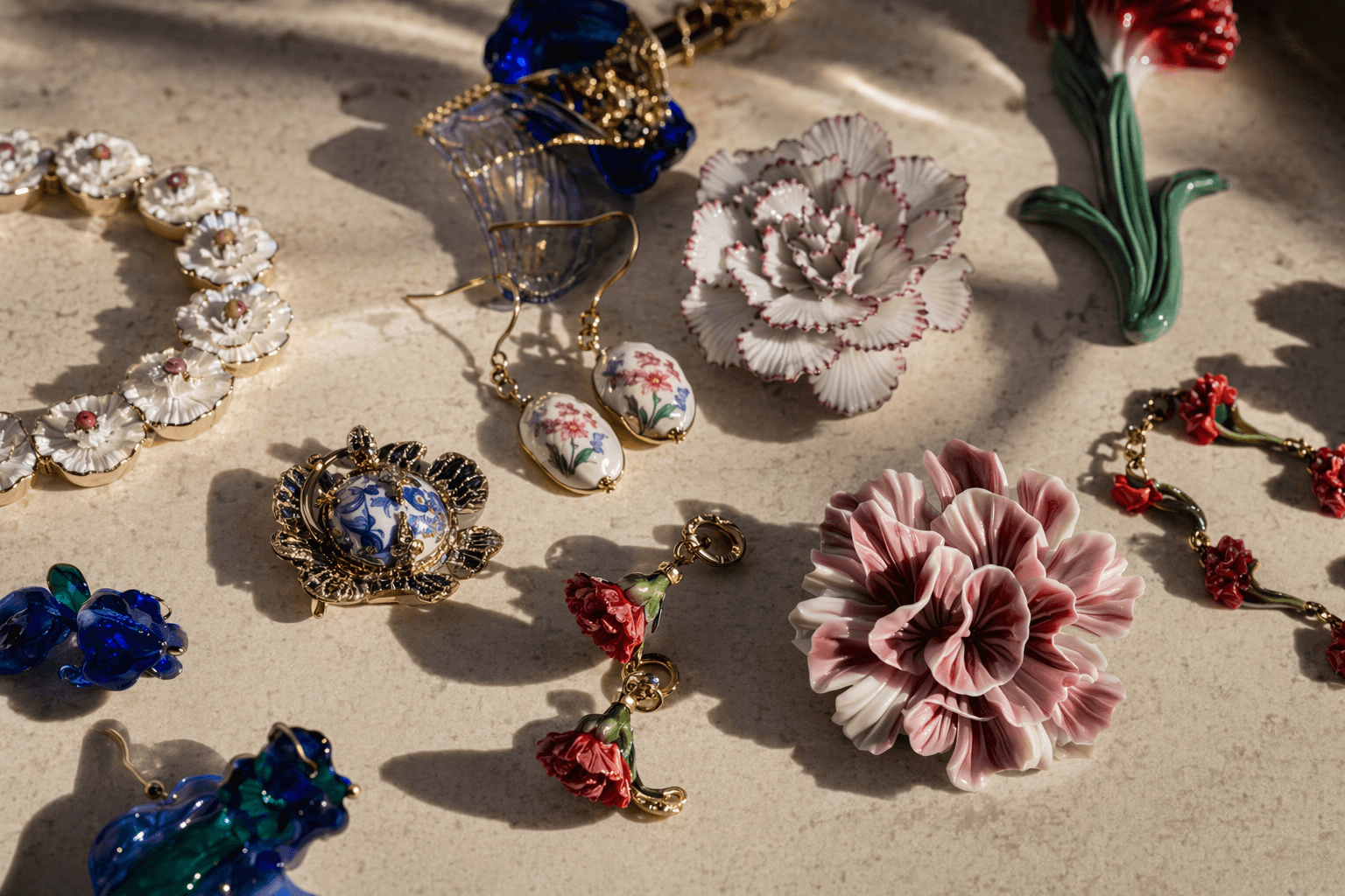 Carolina Herrera spotlights Spanish porcelain and glass jewelry in Madrid