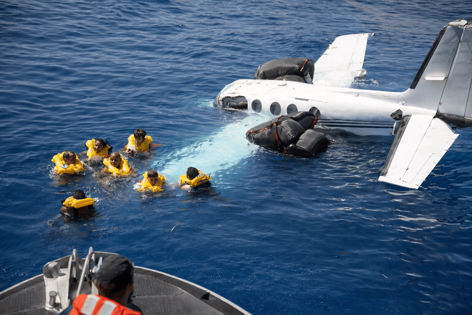 Small plane crashes into Atlantic off Florida coast, 10 survivors found