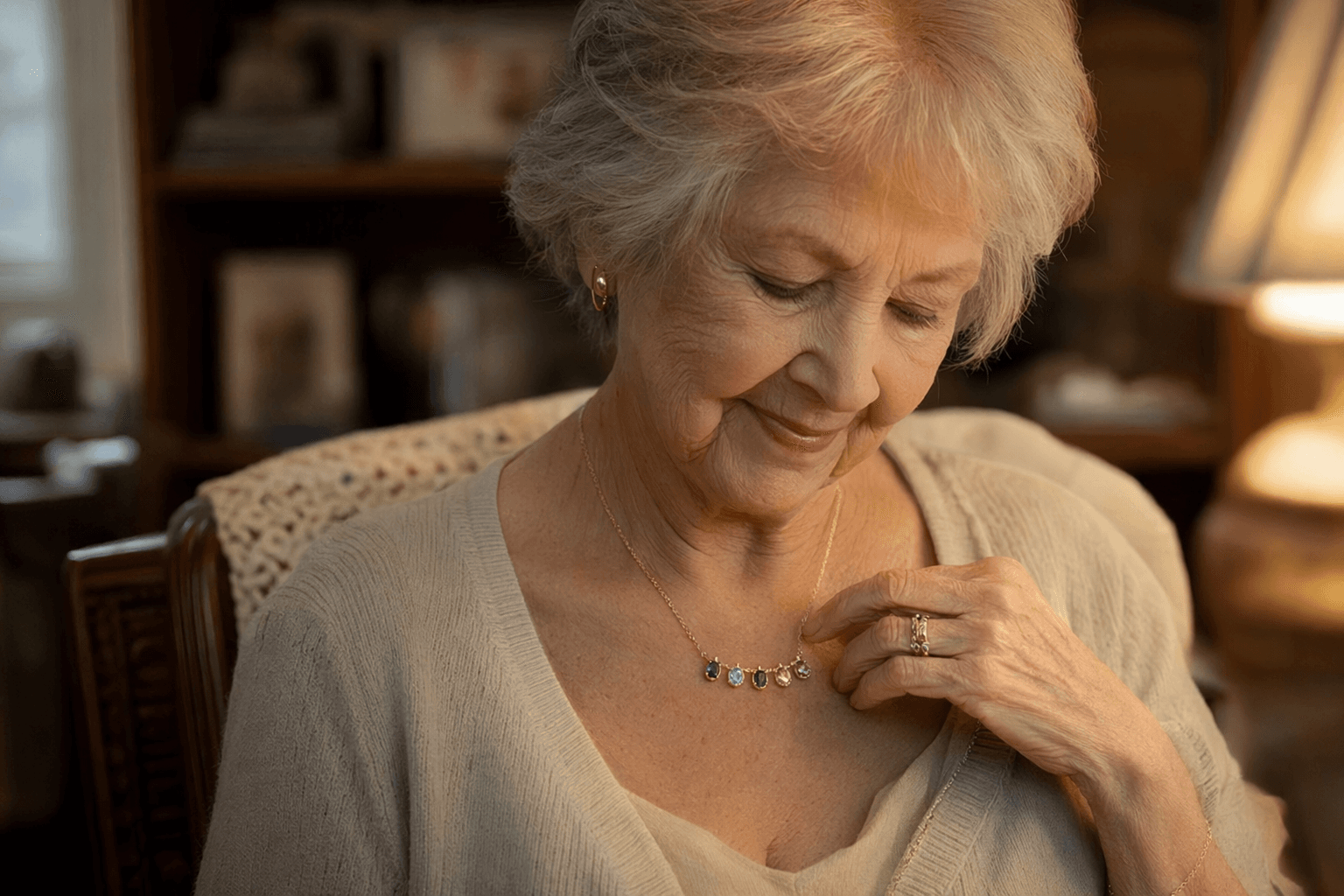 Yahoo gift guide spotlights customizable birthstone necklace for grandma