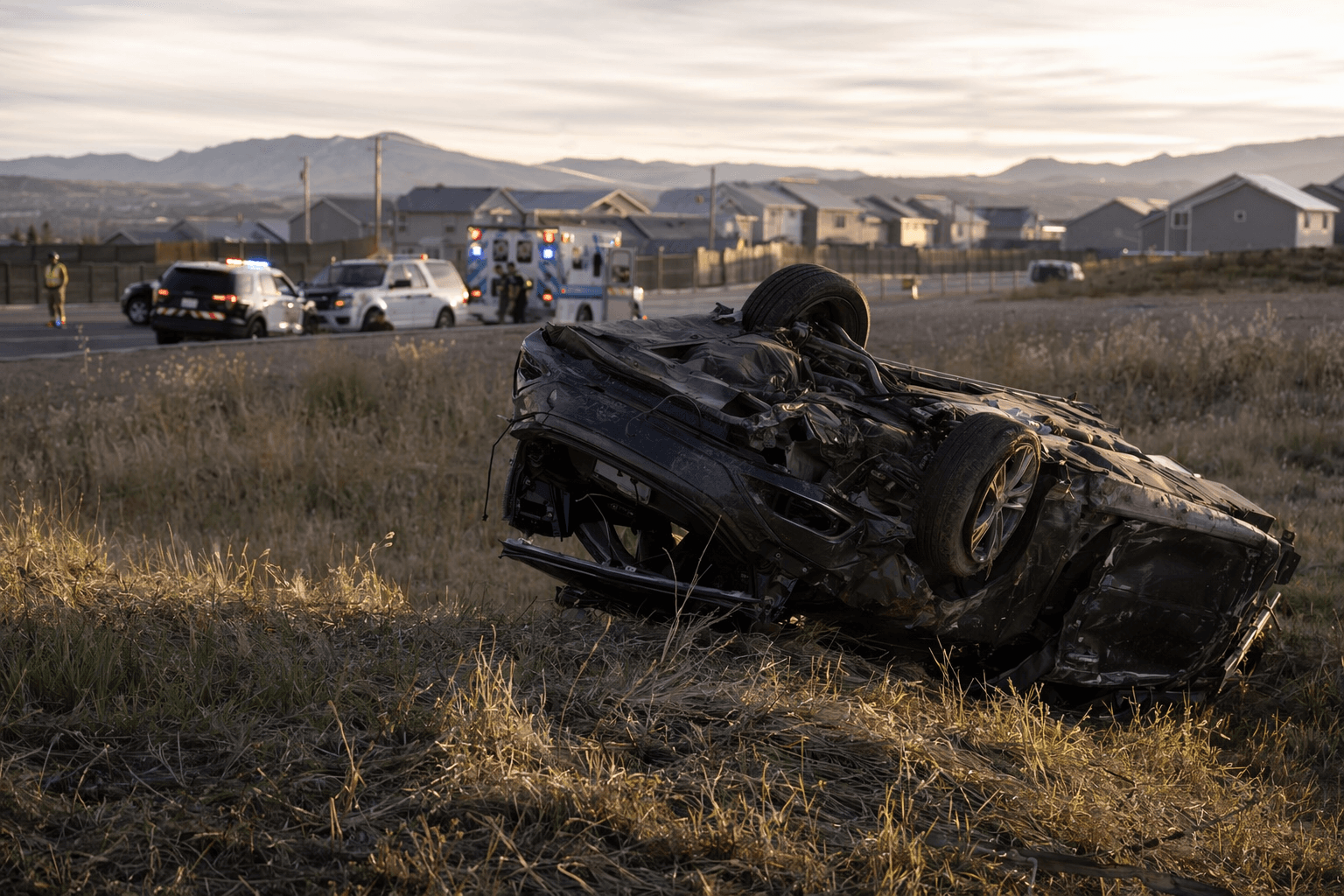 High-speed chase ends in rollover crash near Helena, three arrested