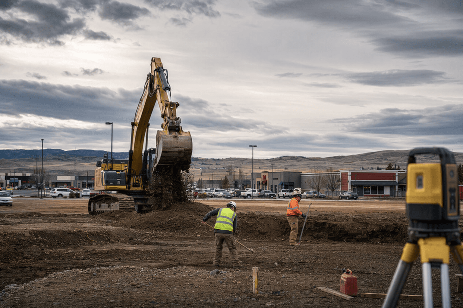 Excavation starts for Domino’s Pizza at Baker Towne Square in Baker City