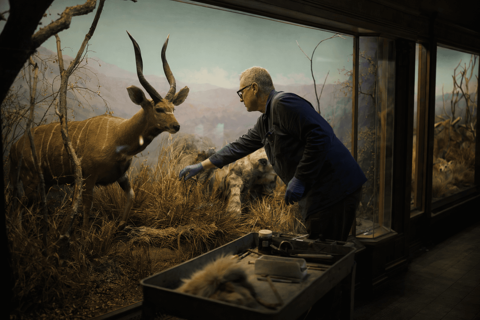 Last full-time museum taxidermist keeps Los Angeles dioramas alive