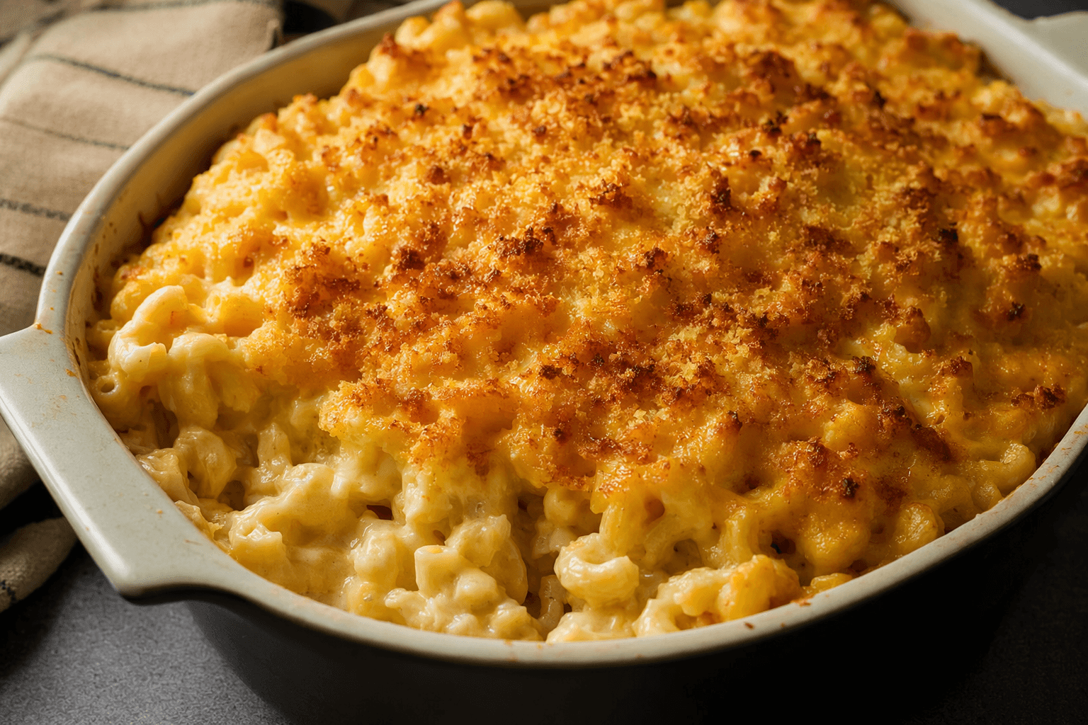 Allrecipes updates baked macaroni and cheese with Dijon and cream cheese