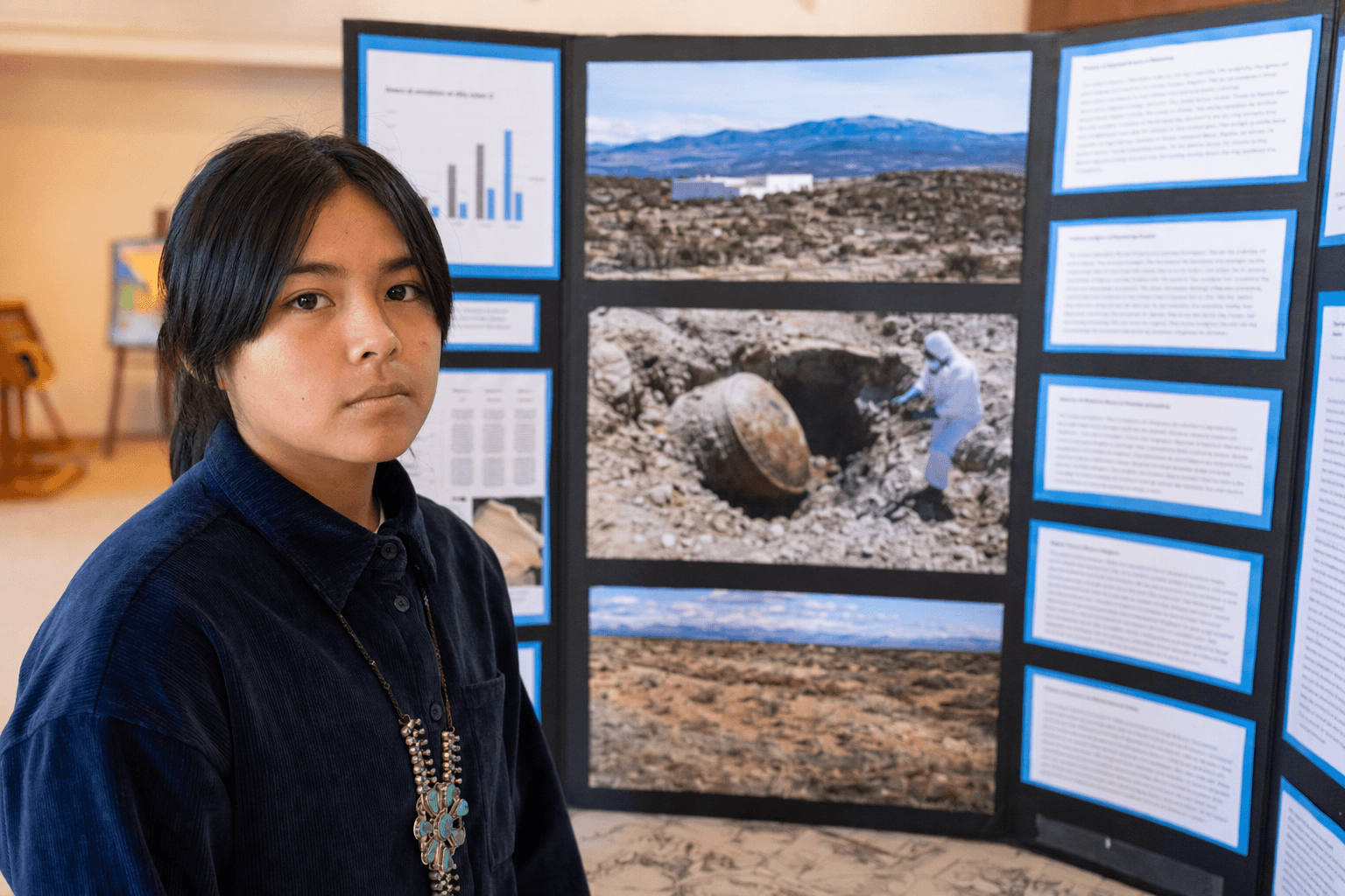 Santa Fe Indian School freshman studies risks of LANL Area G waste