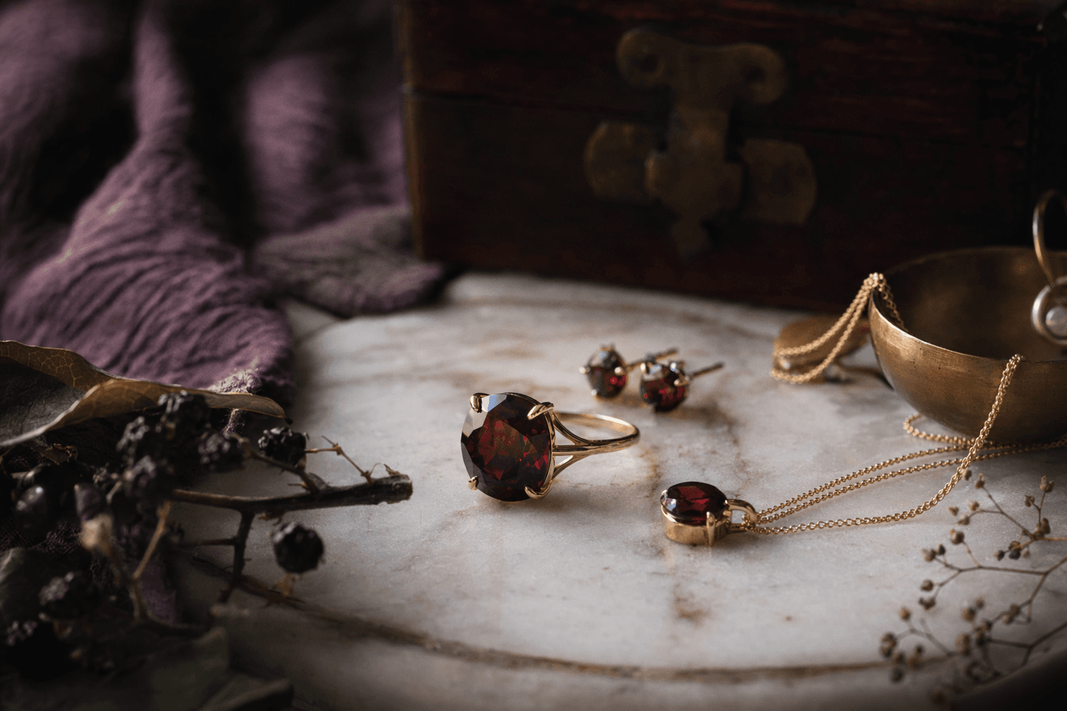 Garnet birthstone jewelry, a durable, personal gift for January birthdays