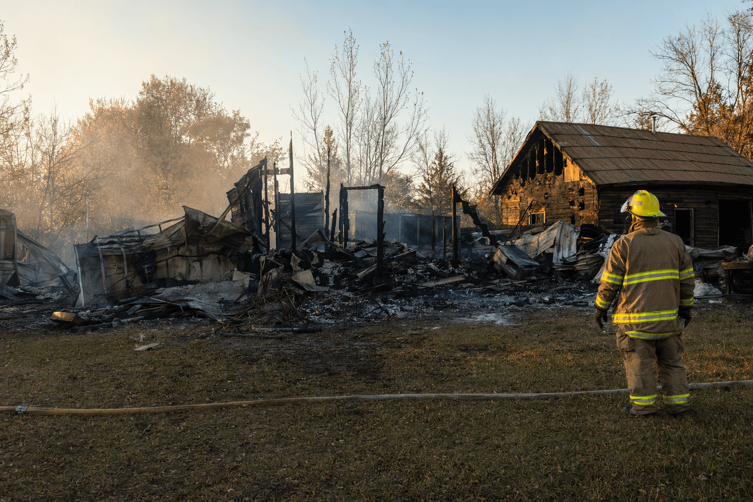Fire destroys trailer, attached cabin northwest of Wadena