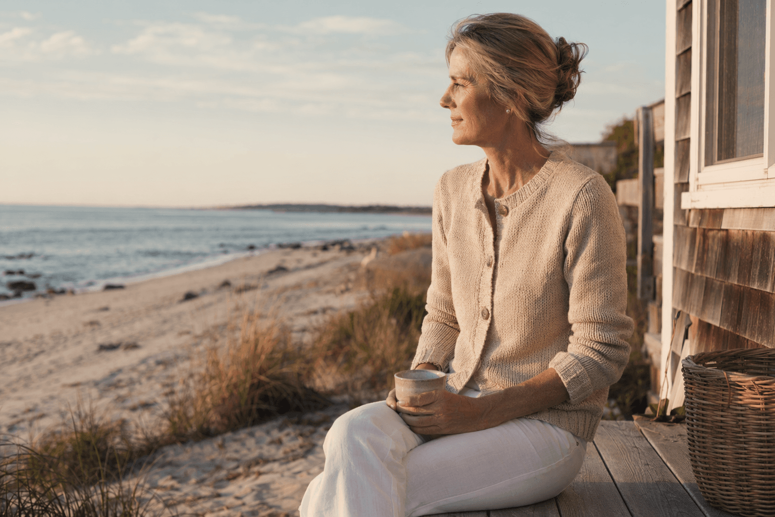 Lightweight sweaters bring coastal grandmother polish to spring layering