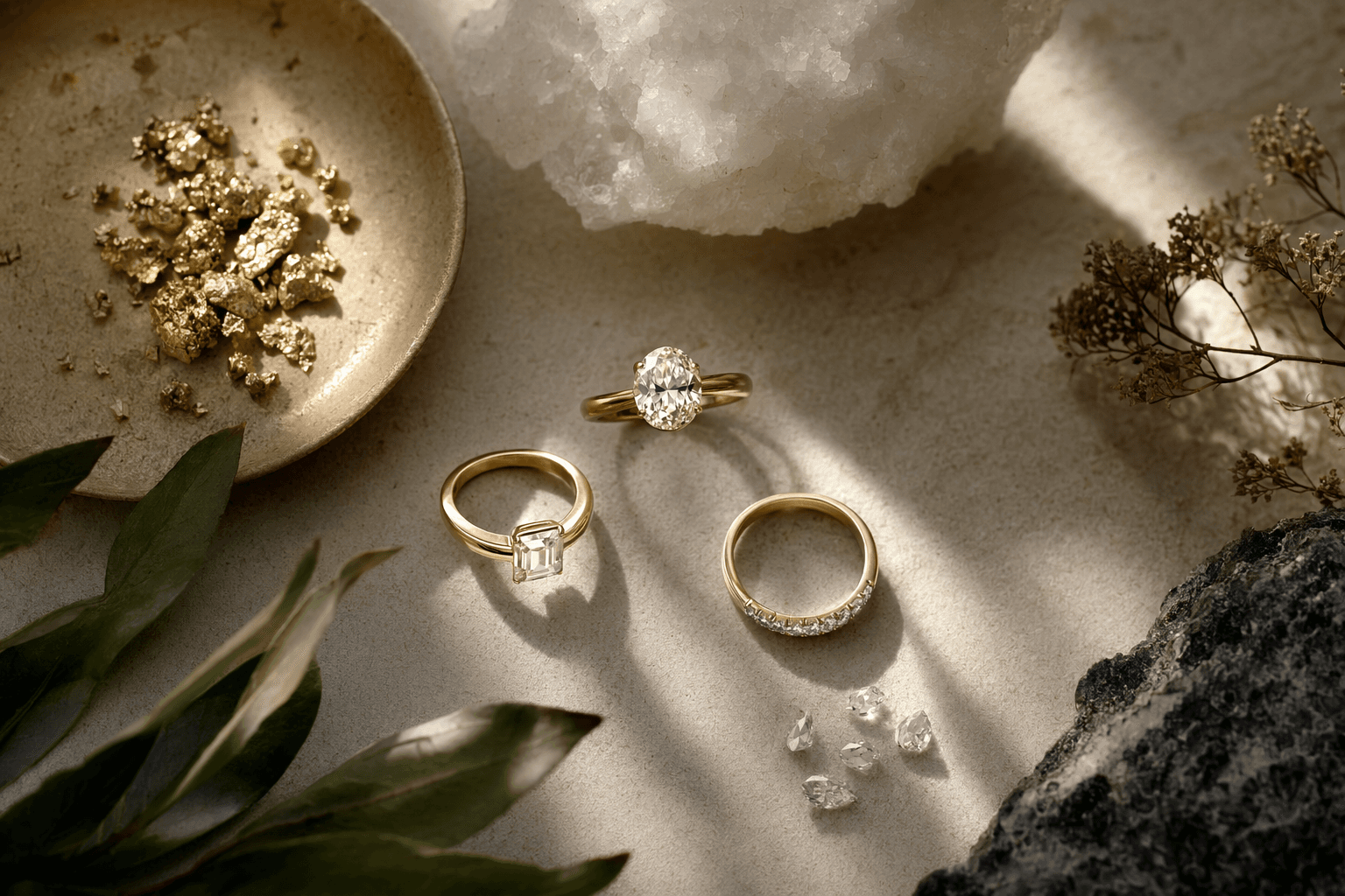 ethical engagement rings for socially conscious couples, from recycled gold to lab-grown stones