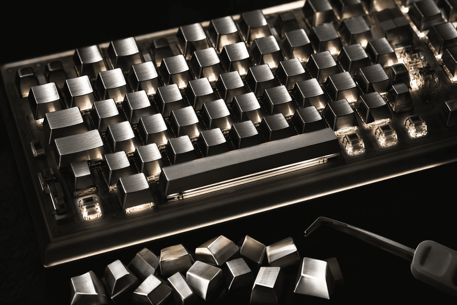 Awekeys teases shine-through metal keycaps after months of prototypes