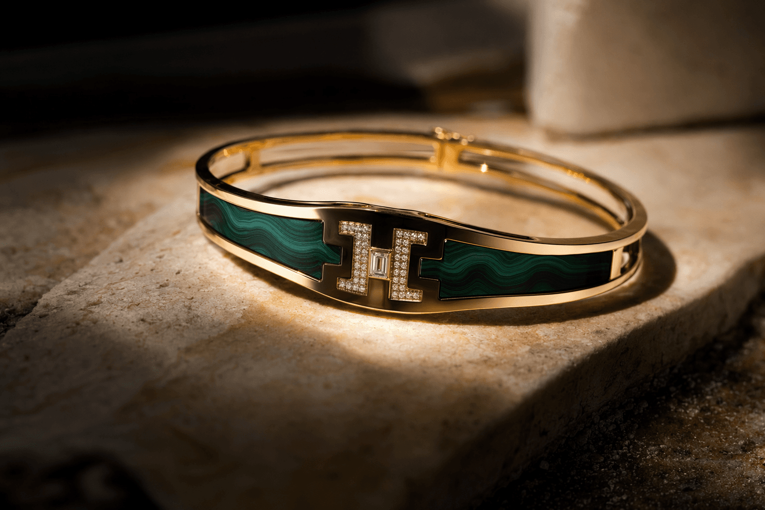 CLARTÉ’s malachite-and-diamond bangle wins INSTORE Gold Over $5,000 category