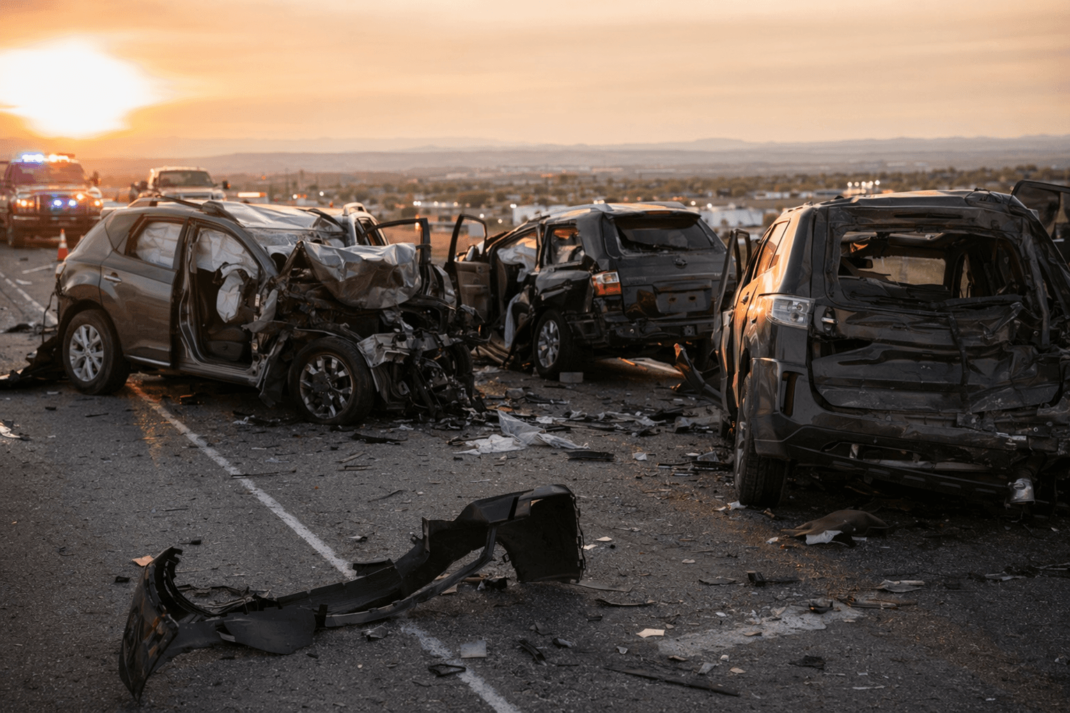 Deadly three-SUV crash shuts down northbound I-25 in Douglas County
