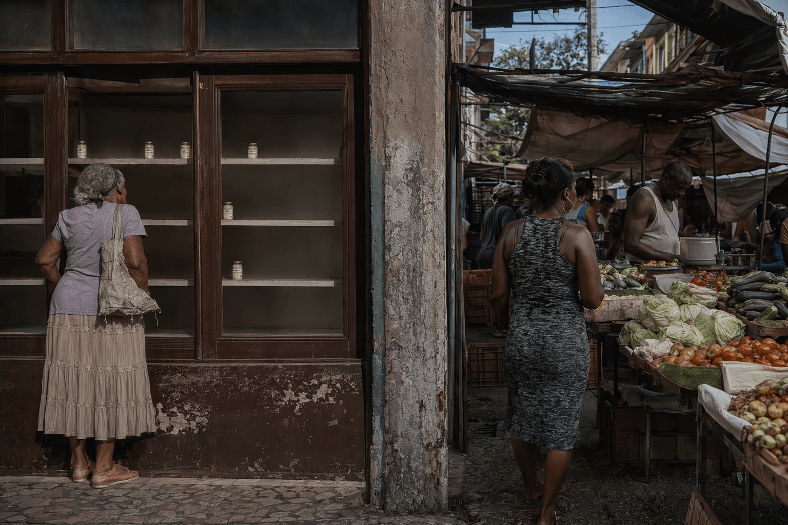 Havana ration store empties as private market thrives beside it