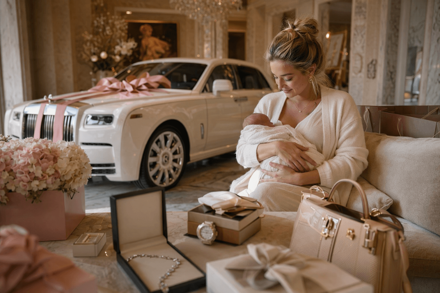 Most extravagant push presents in pop culture, from diamonds to cars