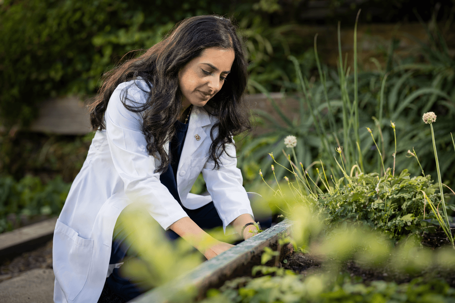 Cedars-Sinai psychiatrist shows gardening as everyday mindfulness practice