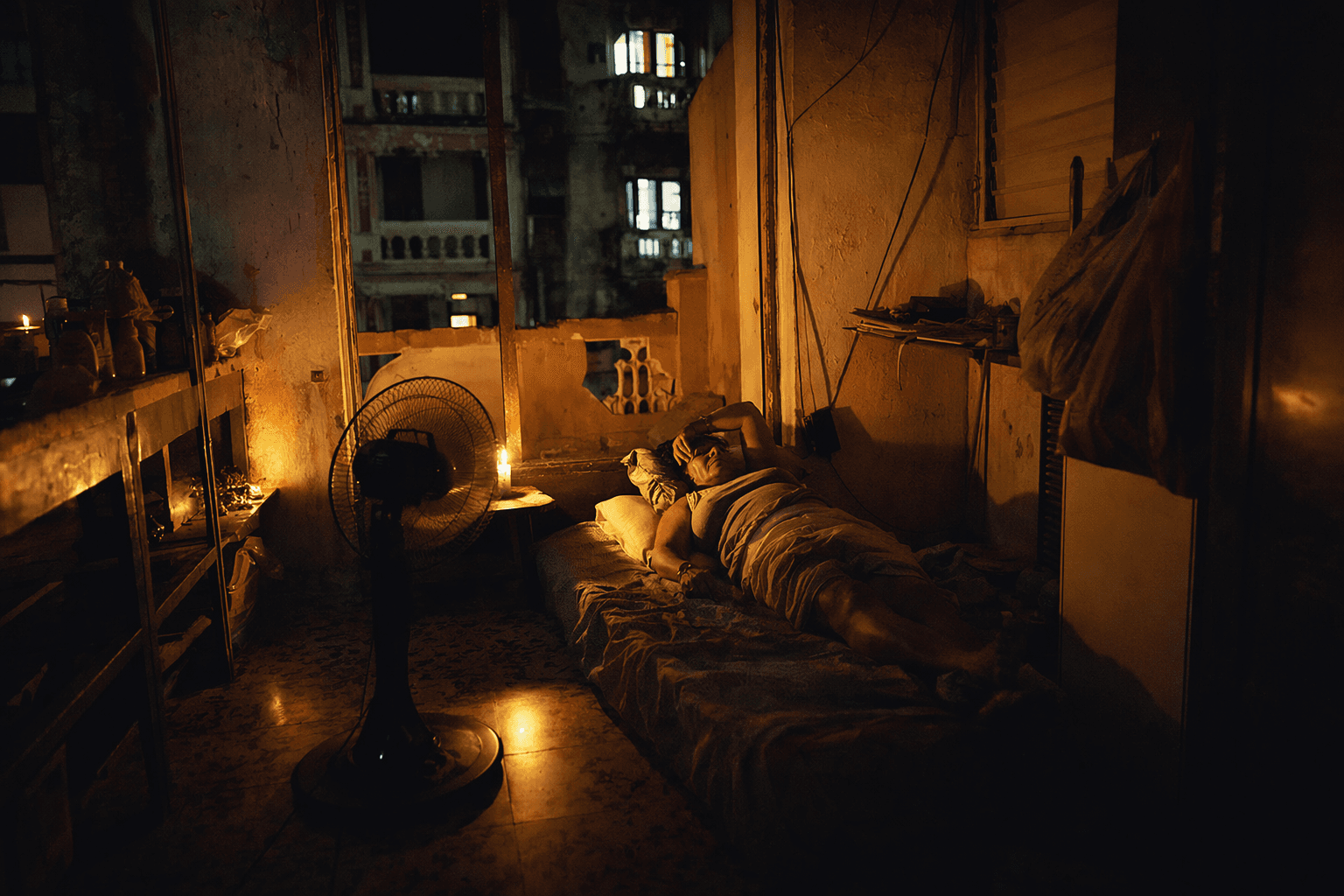 Havana’s blackouts and heat turn sleep into a class privilege