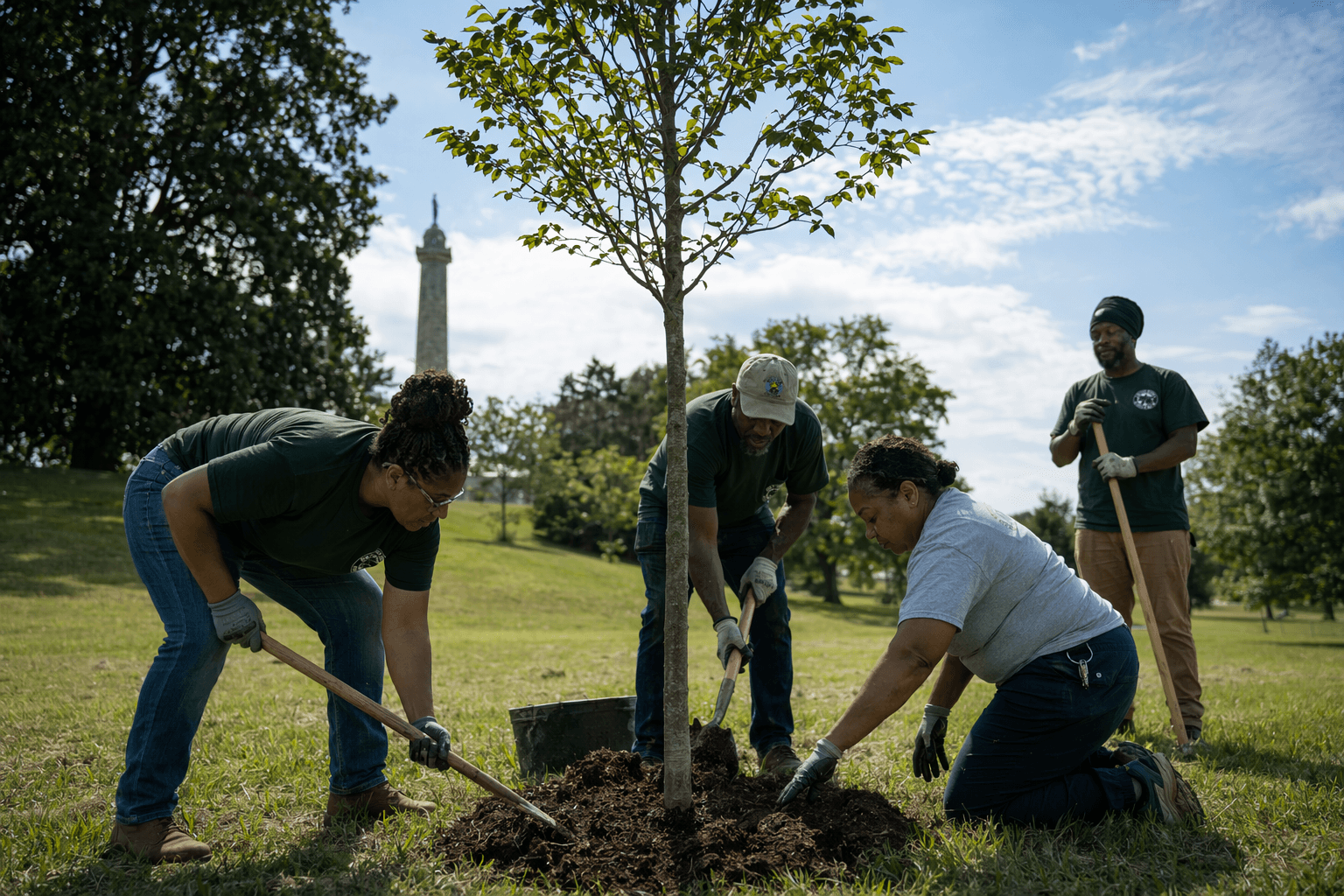 Baltimore plants Liberty Tree in Druid Hill Park for America 250