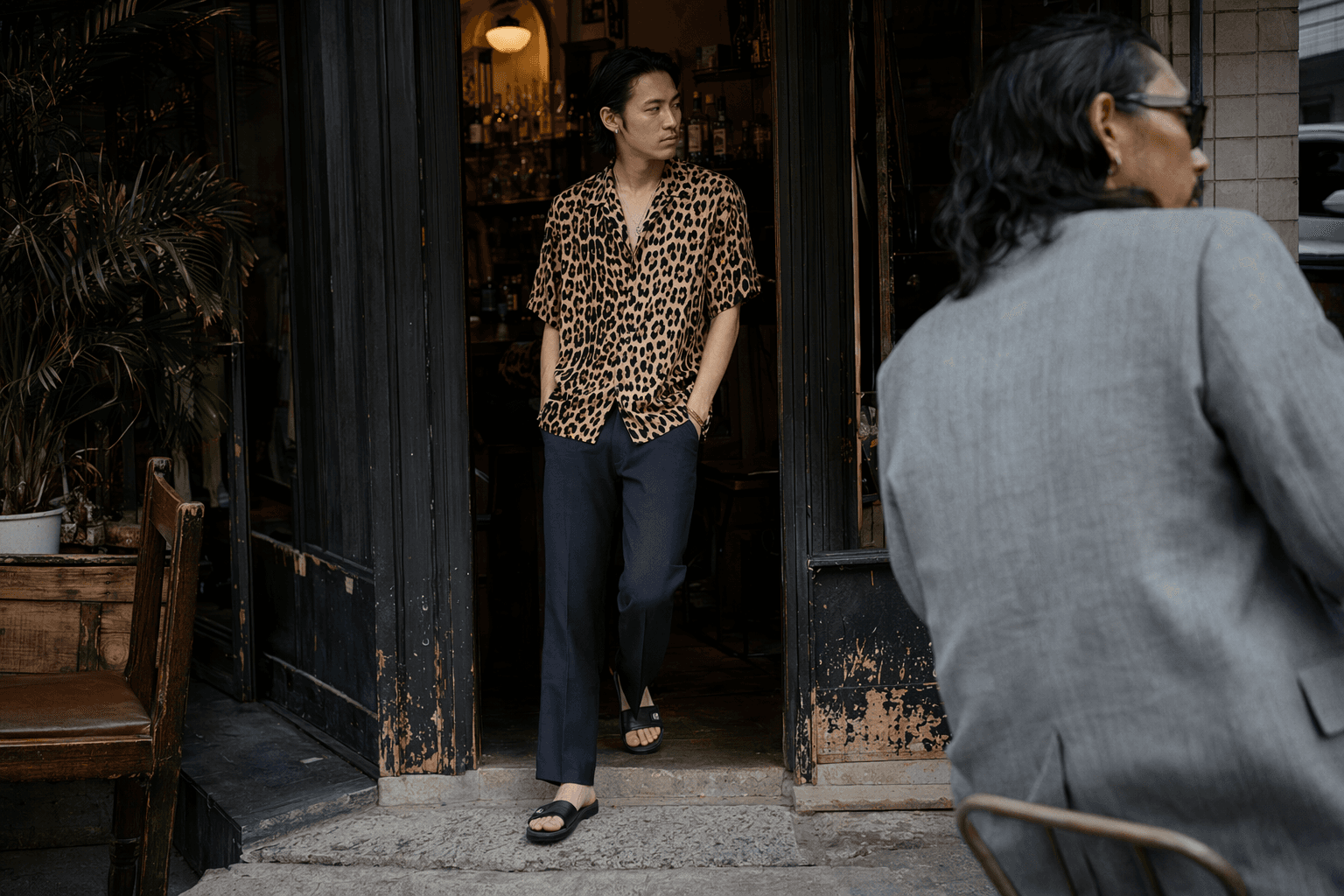 WACKO MARIA blends Wrangler dress jeans with Italian linen and Hawaiian rubber