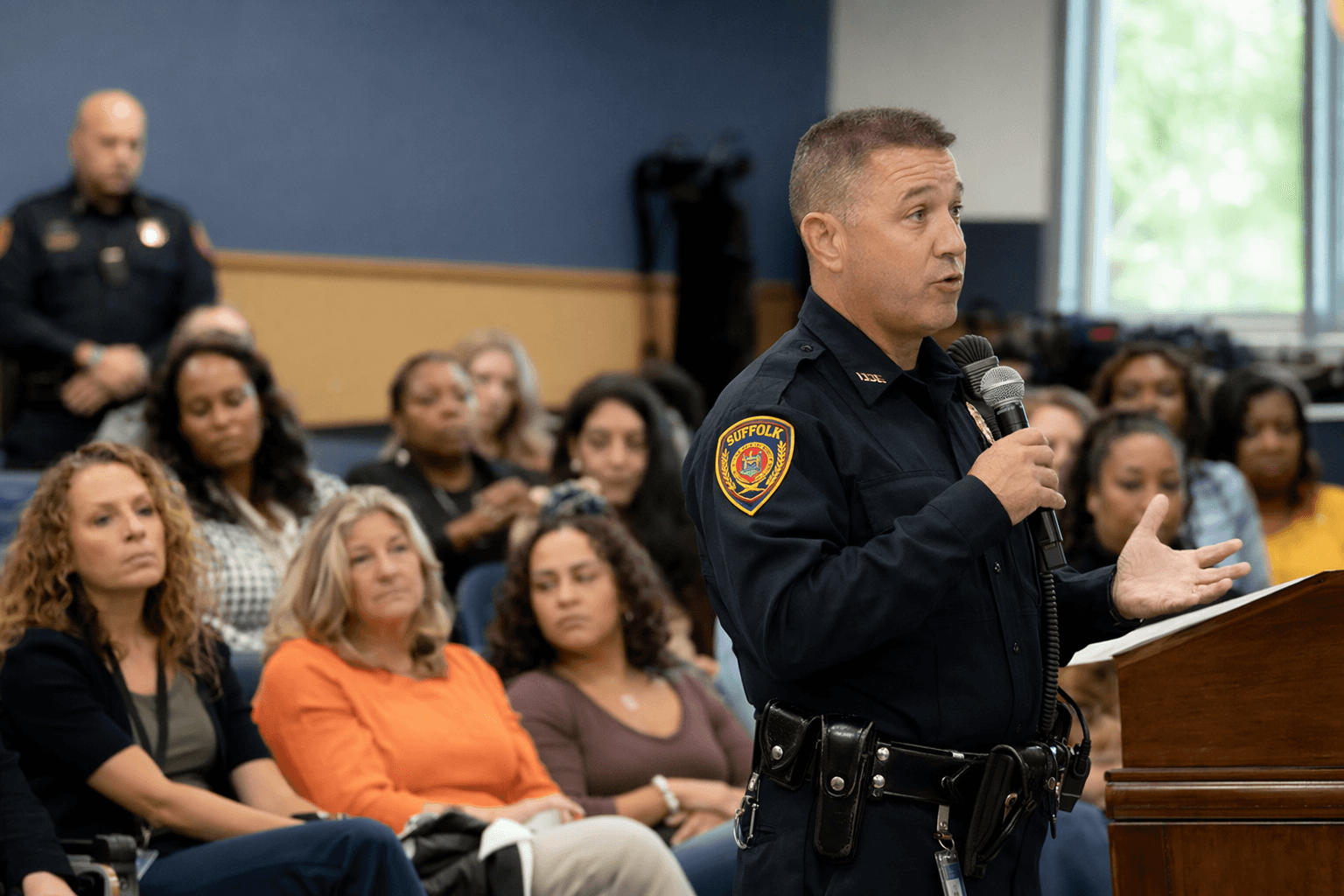 Toulon joins panel on Suffolk school safety, outlines security measures