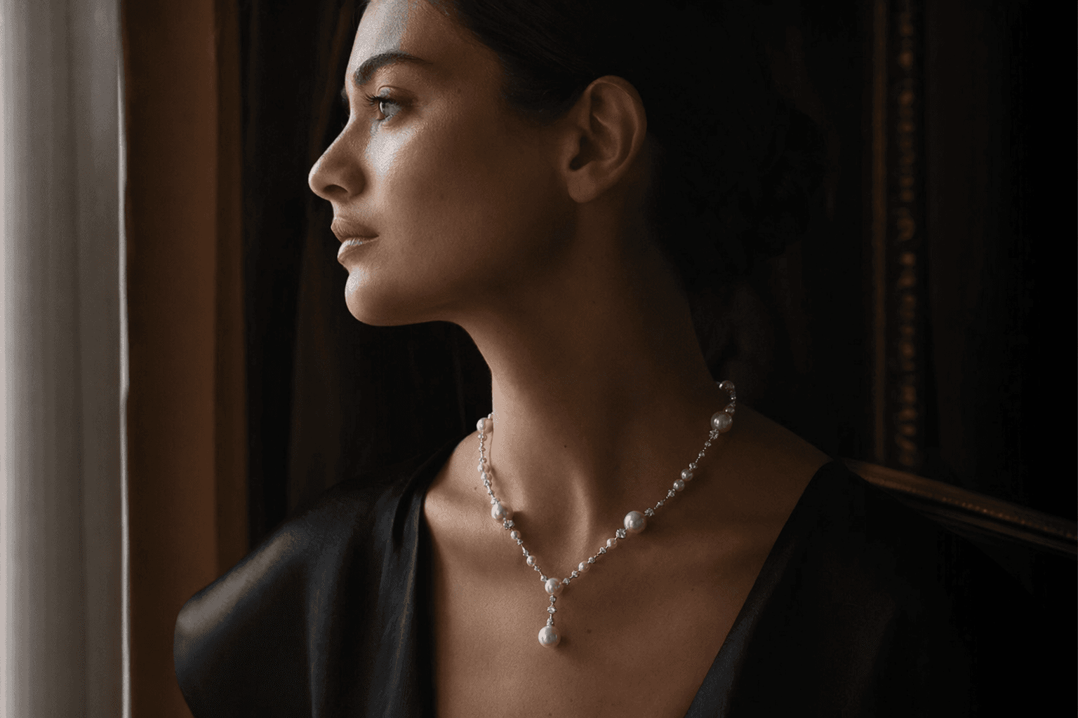 Melanie Georgacopoulos unveils Eclipse, a monochrome high-jewelry pearl collection