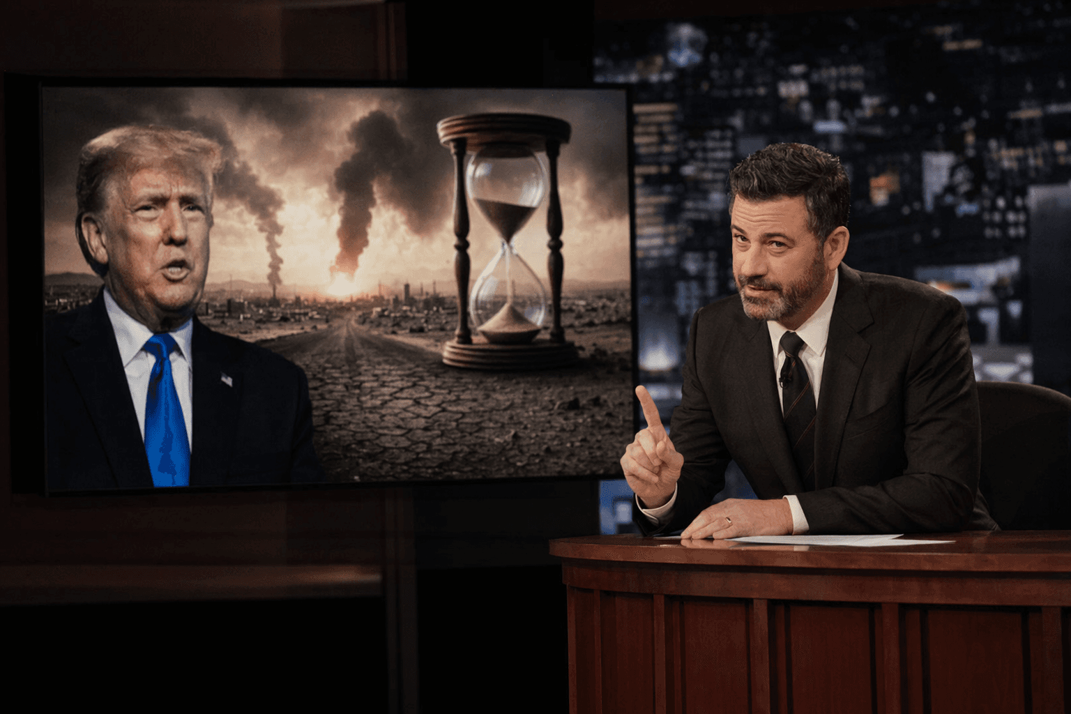 Kimmel mocks Trump’s shifting Iran deadlines as tensions rise