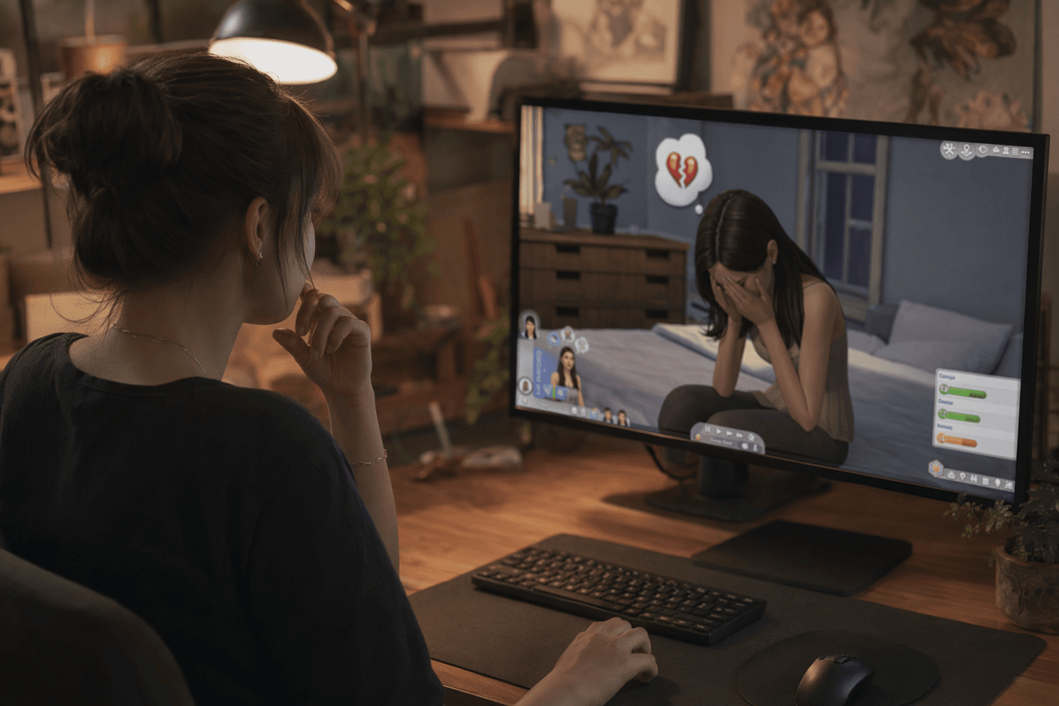 Cry mod adds more expressive sadness and stress to The Sims 4