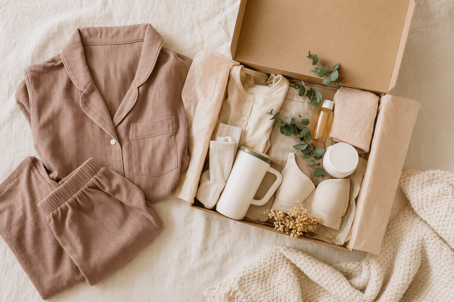 Why postpartum pajamas make a practical, thoughtful push present