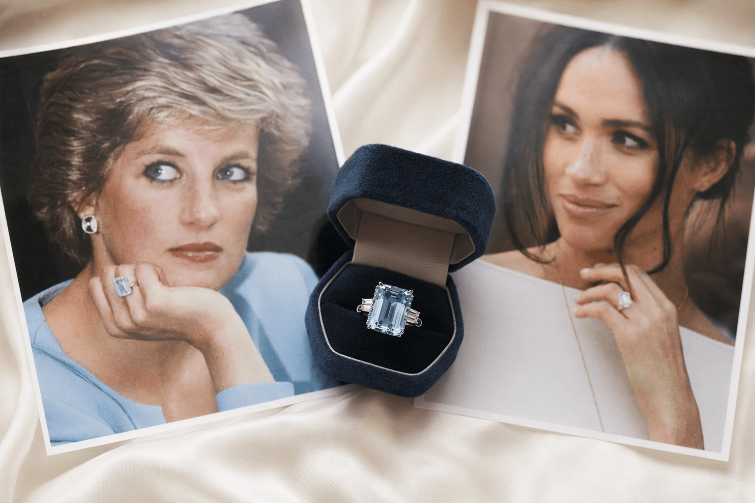 Princess Diana's aquamarine ring, from post-divorce symbol to Meghan heirloom