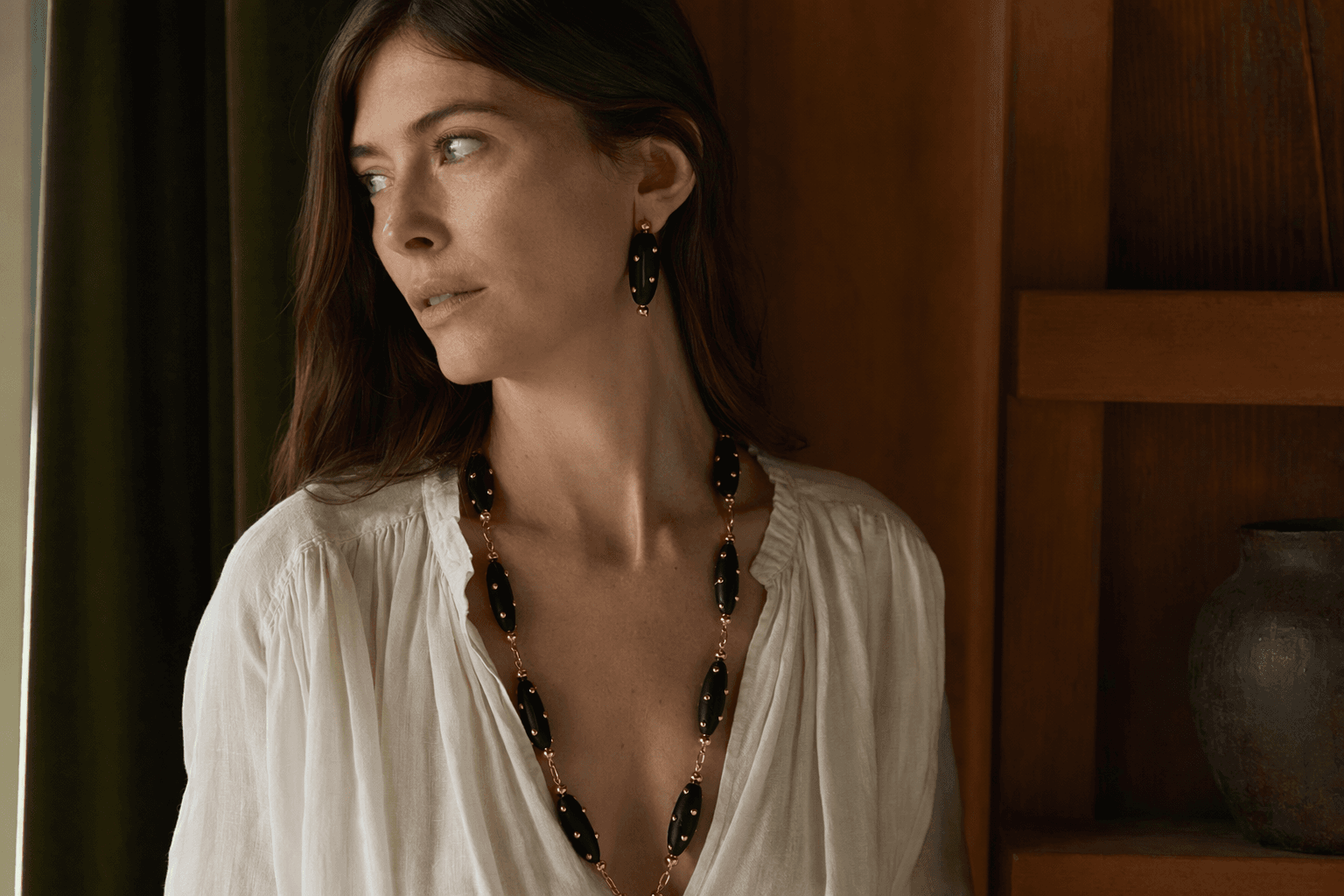 Statement and Violette Serrat debut sculptural gold and ebony jewelry