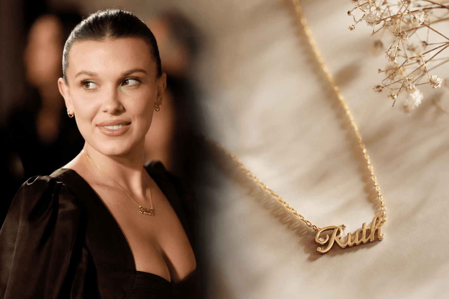 Millie Bobby Brown wears Ruth necklace, fueling baby name speculation