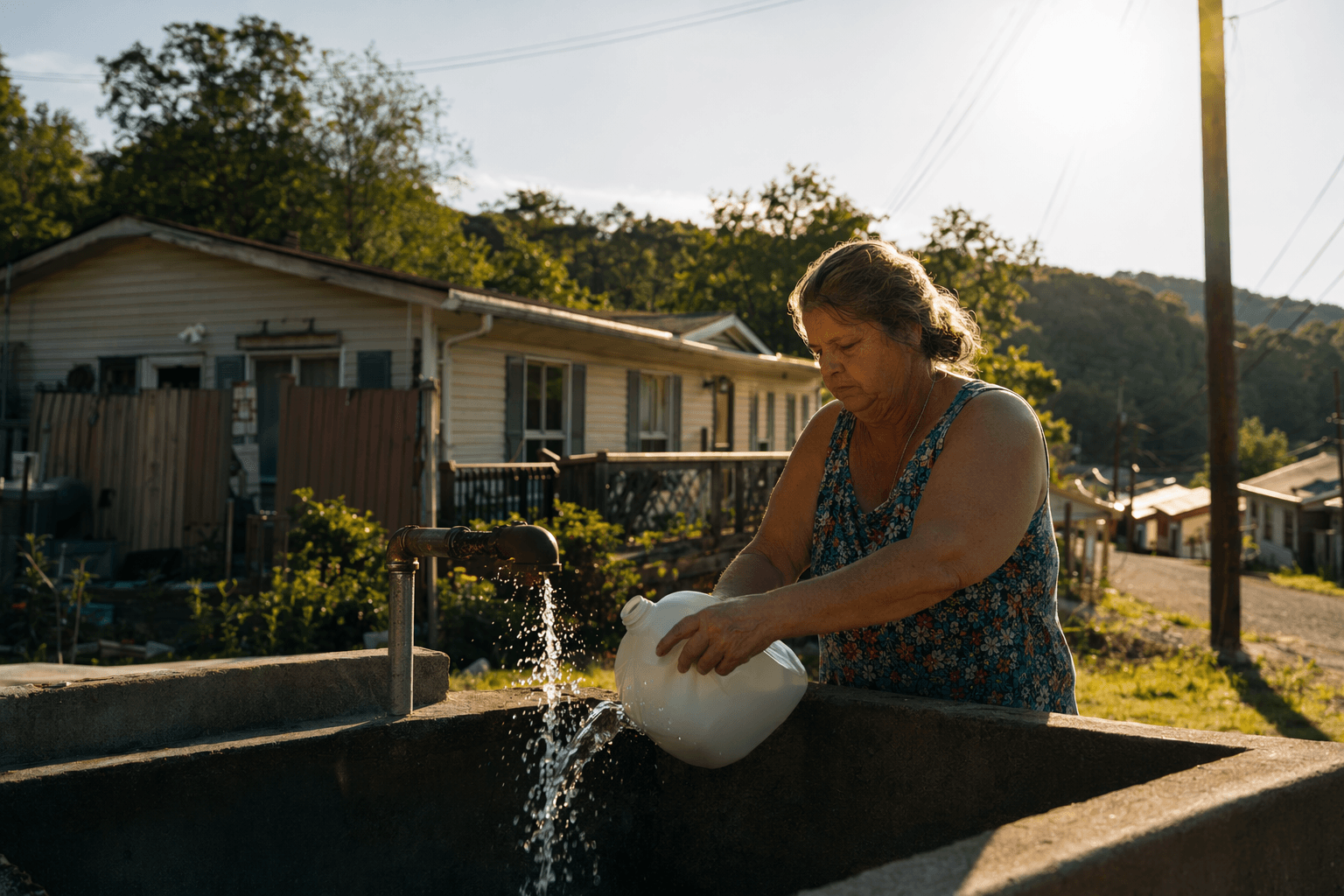 Moore, Green discuss clean water fixes for McDowell County