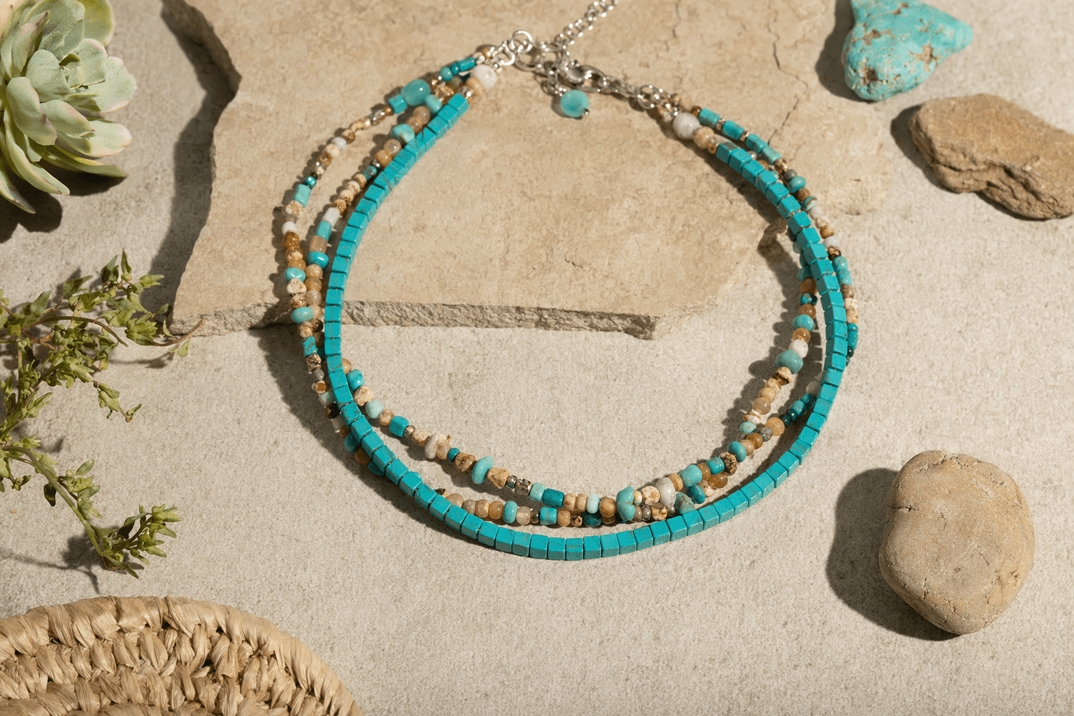 Southwestern turquoise necklace layers easily, now 40% off at ShopHQ