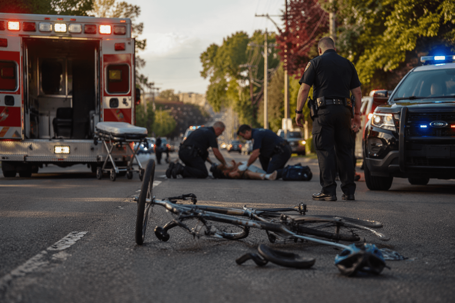 Bicyclist injured in Eugene crash, driver flees in stolen truck