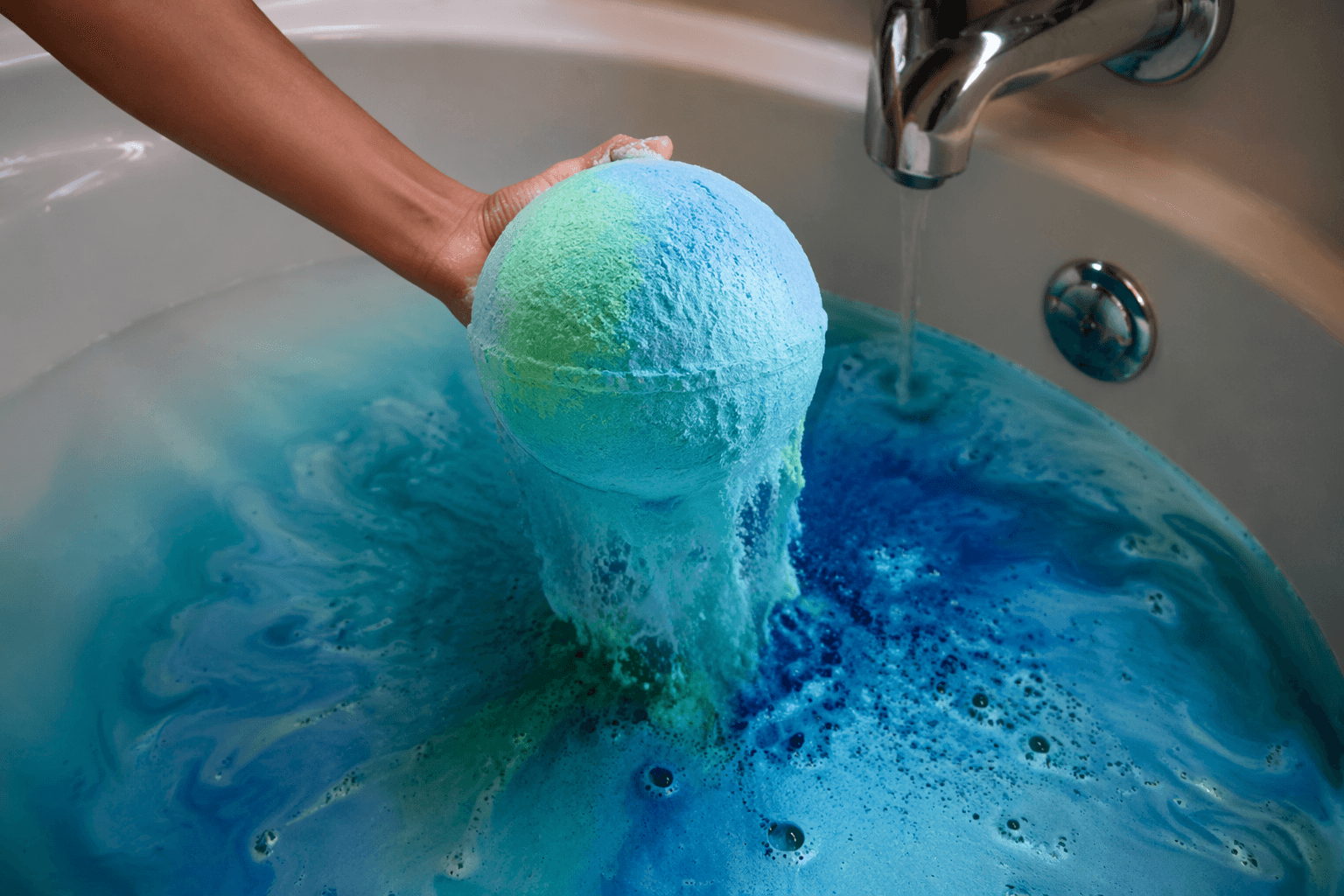 MSN video follows giant DIY bath bomb to its fizzy payoff