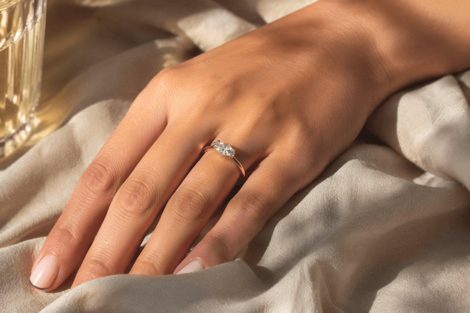 East-west engagement rings bring a modern, gender-neutral twist to classics