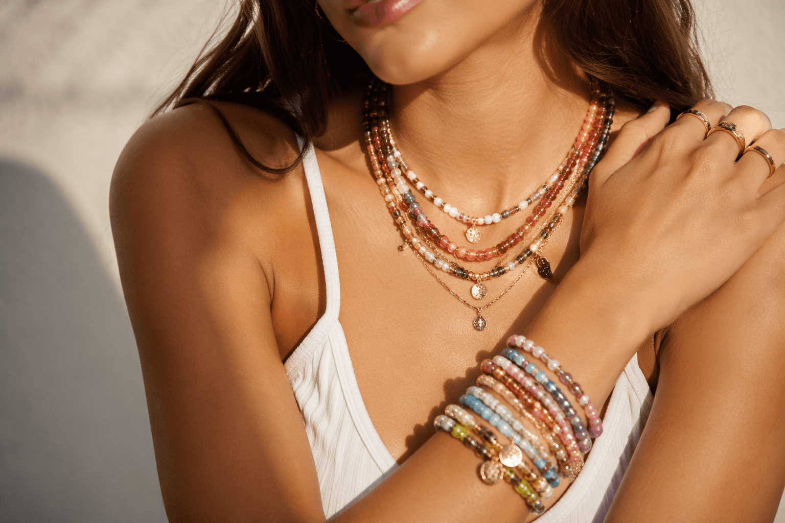 Beaded jewelry leads the shift from quiet luxury to playful style