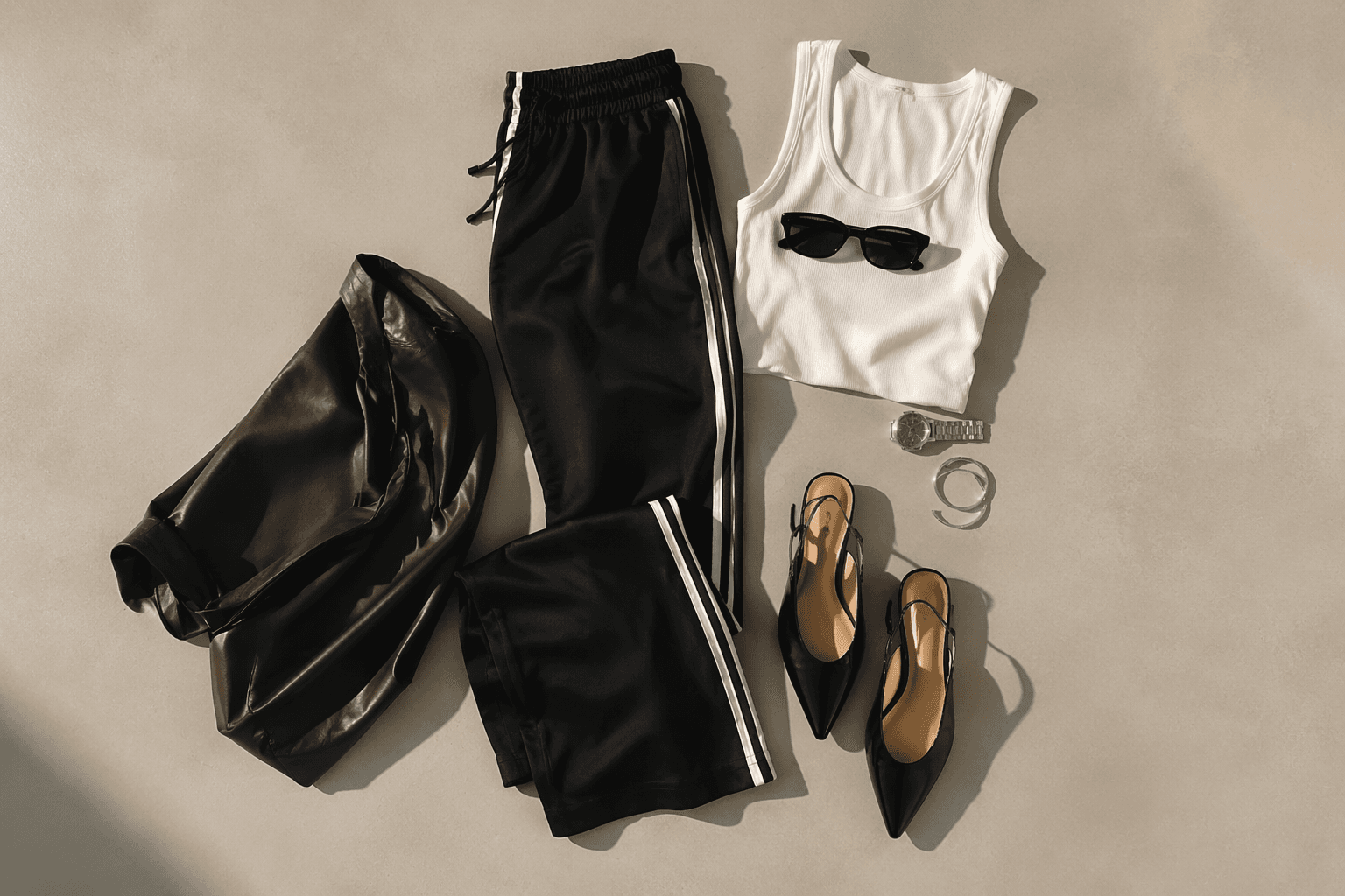 Elsa Hosk makes track pants the chic summer capsule staple