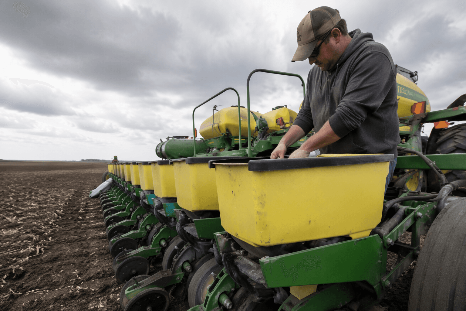Jamestown farmer JP Lueck plants soybeans amid busy Stutsman County season