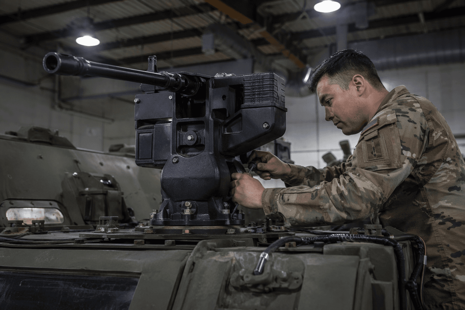Army 3D printing platoon makes mounts for counter-drone Strykers
