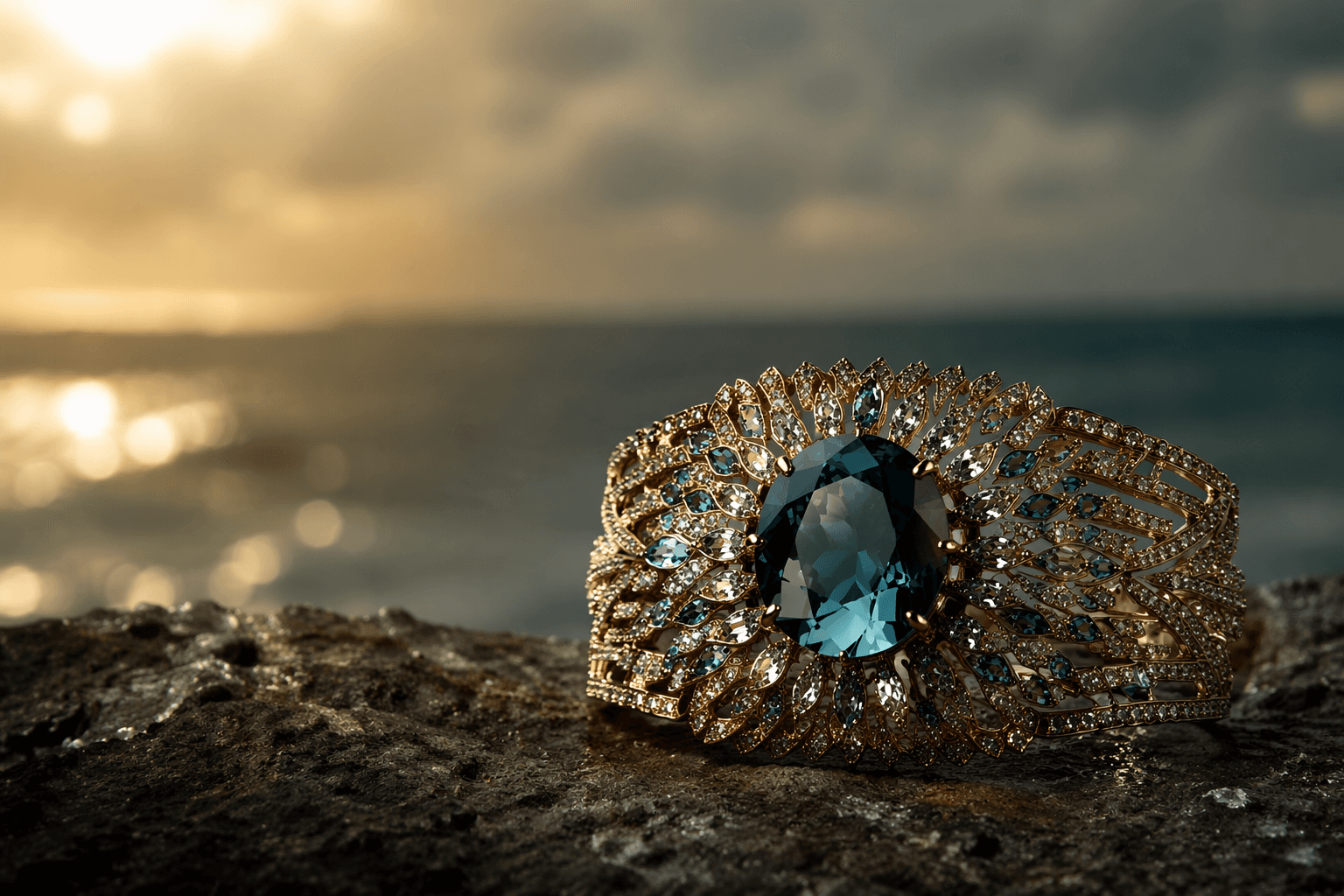 Robin Callahan Designs' Exuma cuff shines with color-change tourmaline