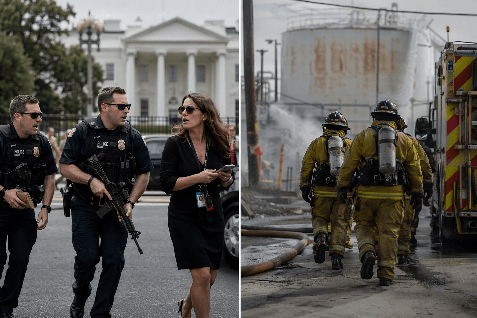 Shots fired near White House as 44,000 evacuate California chemical leak zone