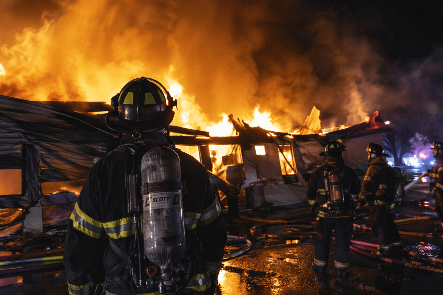 Yuma firefighters battle commercial building blaze on Avenue 4E