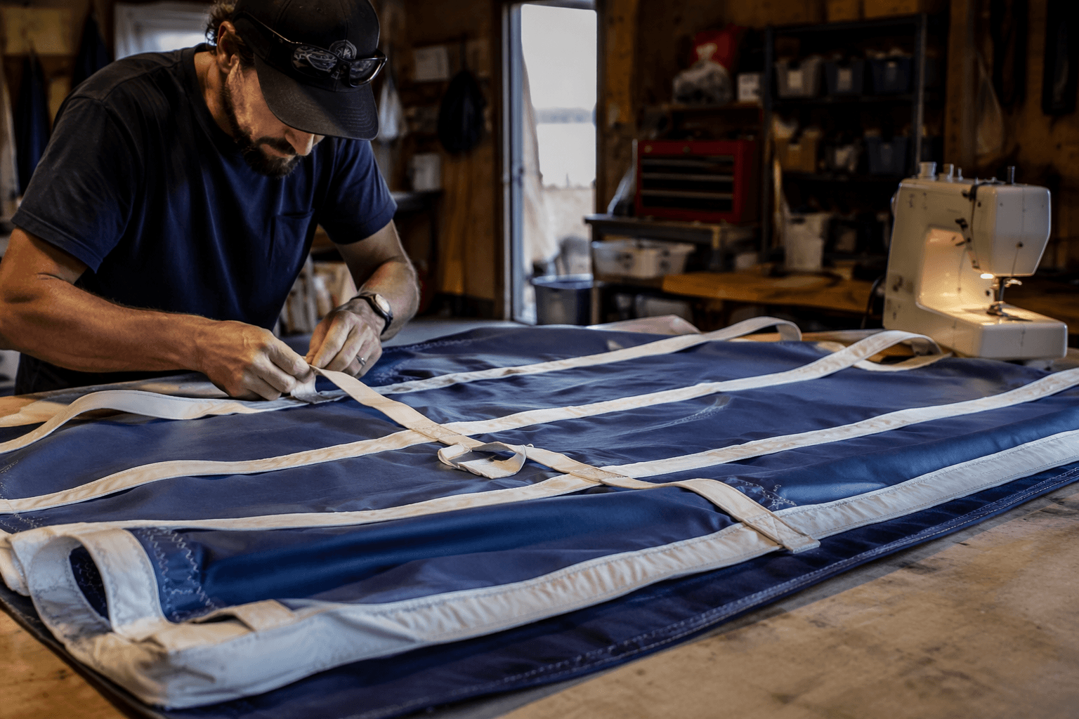 Make your own stack pack for easier sail handling