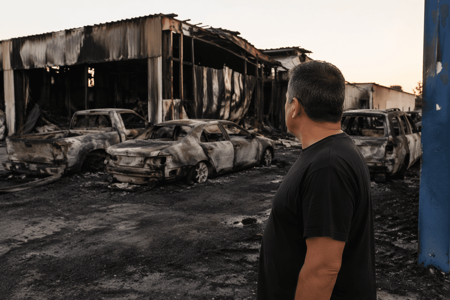 Overnight fire destroys vehicles, damages central Fresno tire shop