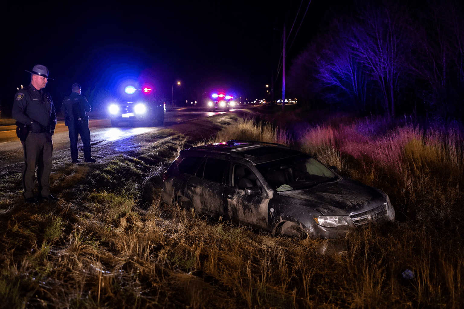 Traverse City man arrested after chase ends in ditch on Secor Road