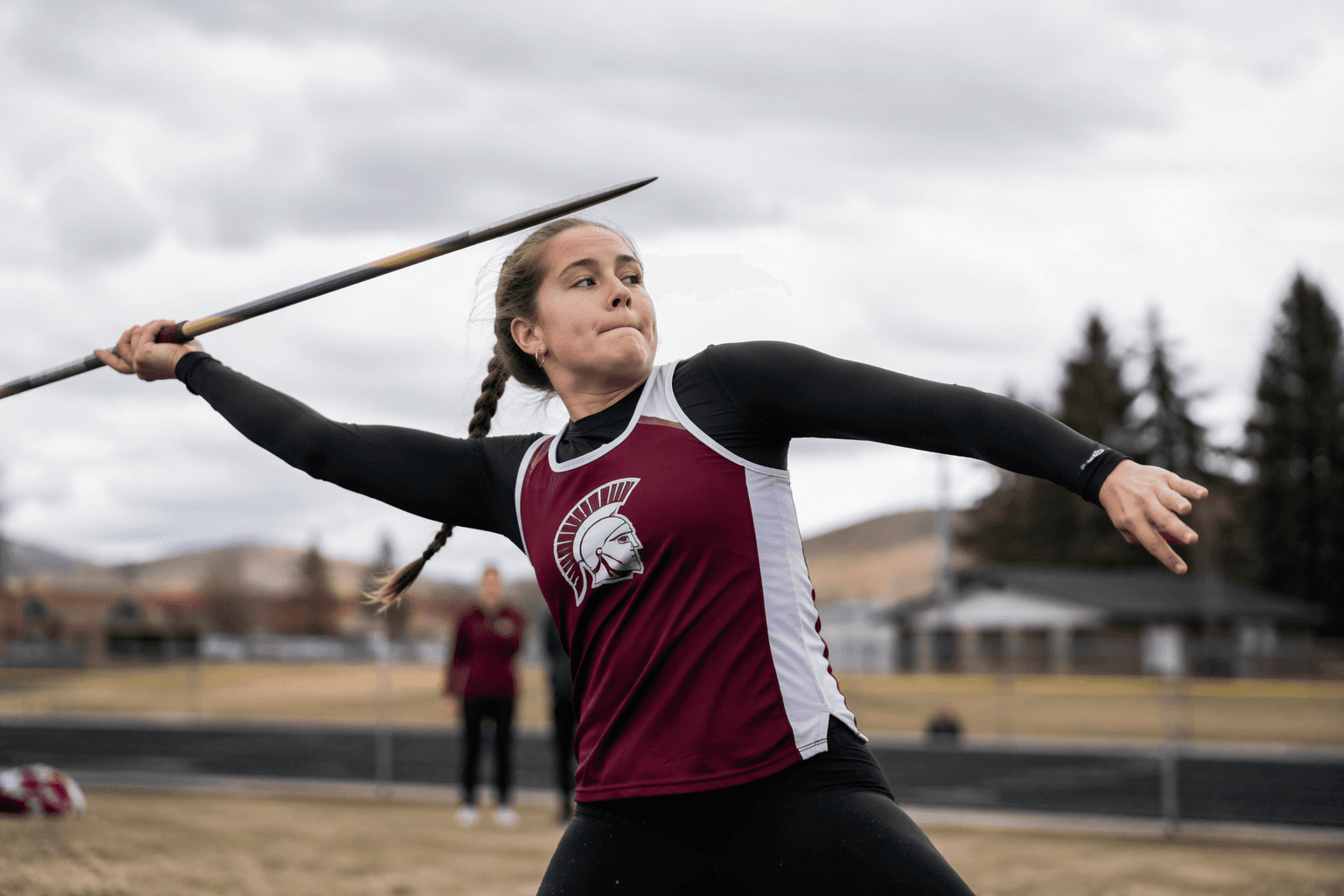 East Helena's Rori Schoenfeld wins first divisional javelin title
