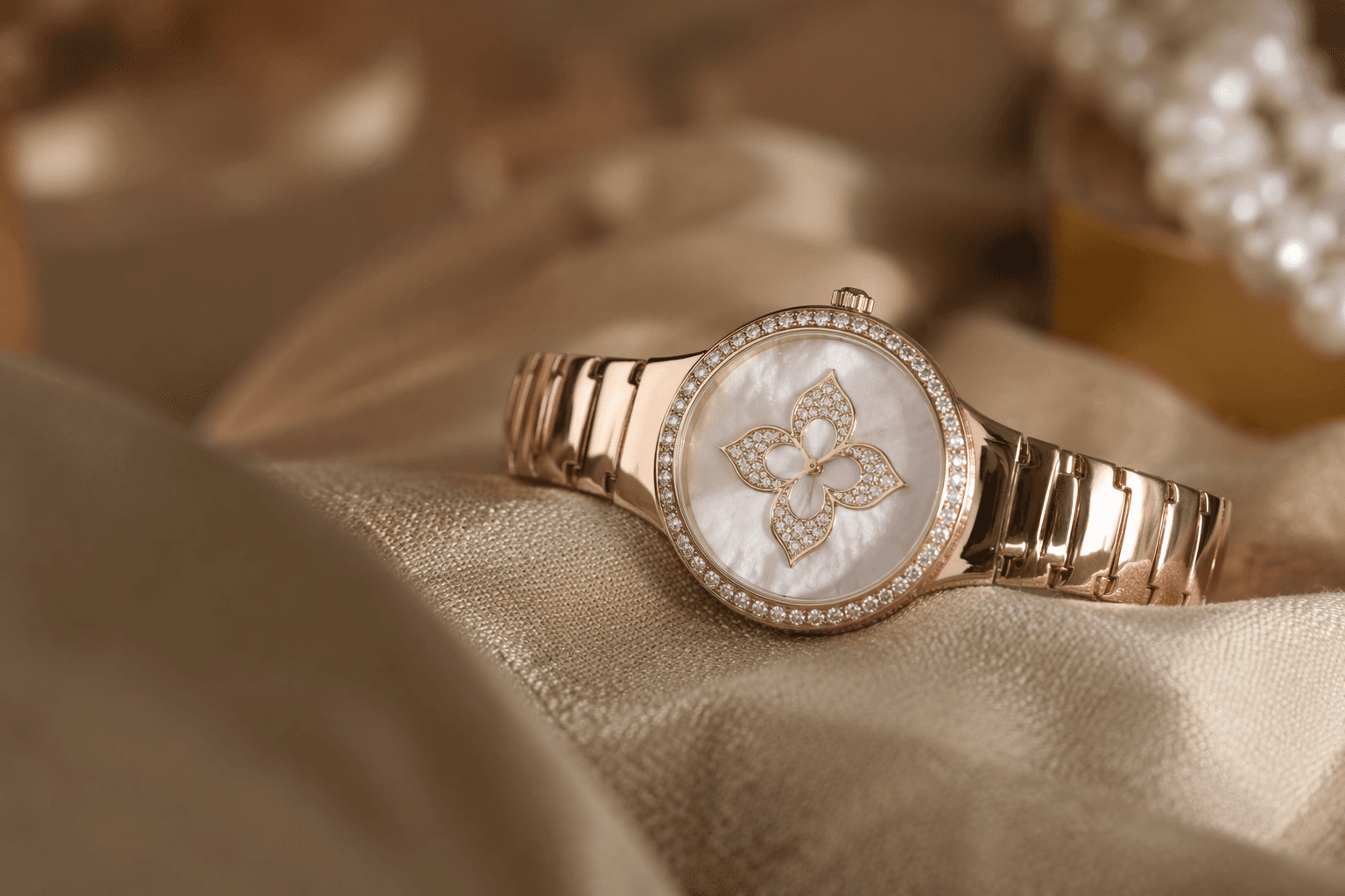 Louis Vuitton debuts Color Blossom jewelry watches with mother-of-pearl dials