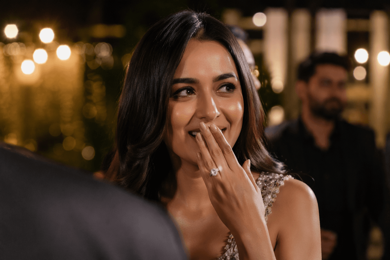 Tejasswi Prakash shows off engagement ring after Karan Kundrra proposal
