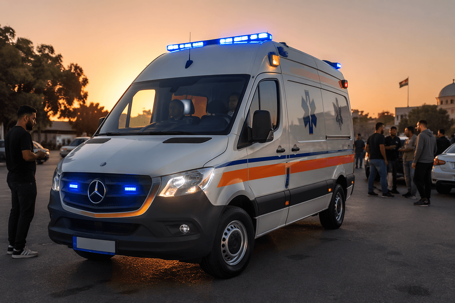 Jordanian Civil Defense Sprinter ambulance mod adds realism to GTA V